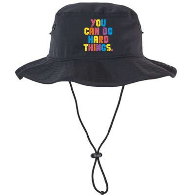 You Can Do Hard Things Motivational Quote Bucket Hat