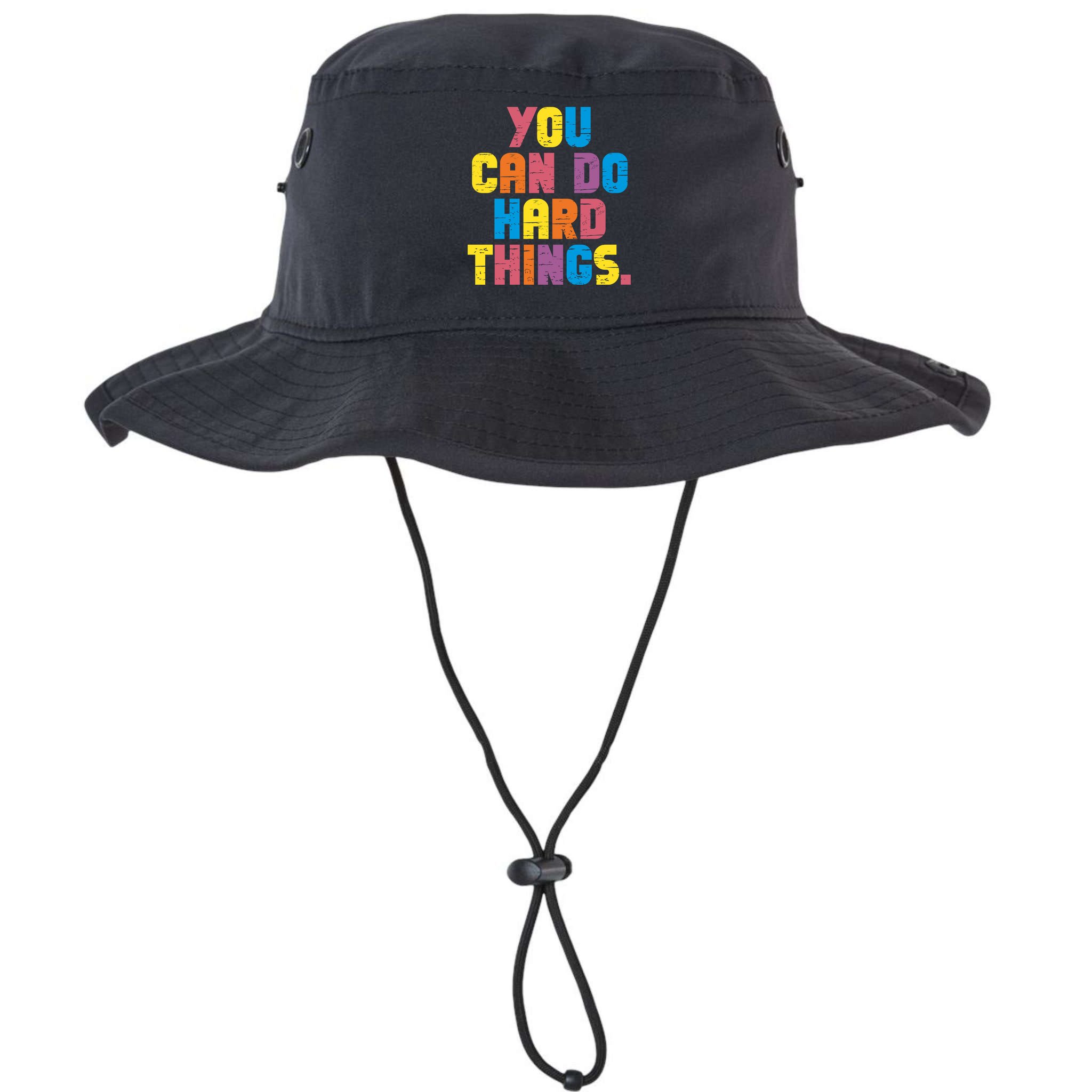 You Can Do Hard Things Motivational Quote Bucket Hat