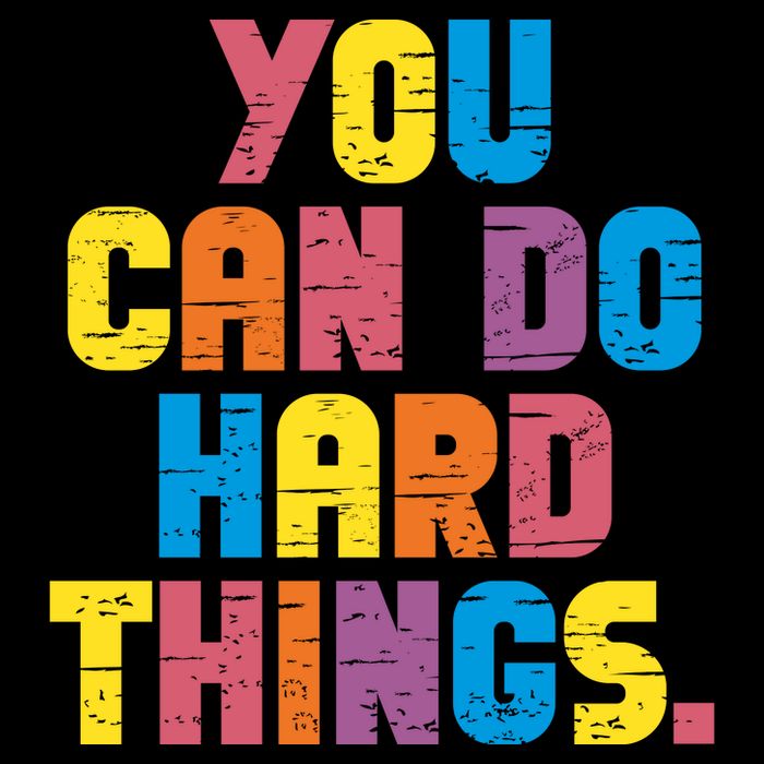 You Can Do Hard Things Motivational Quote 16 in Basic Backpack