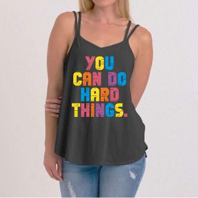 You Can Do Hard Things Motivational Quote Women's Strappy Tank