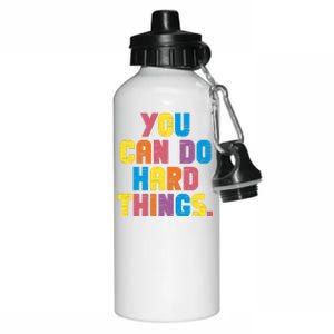 You Can Do Hard Things Motivational Quote Aluminum Water Bottle