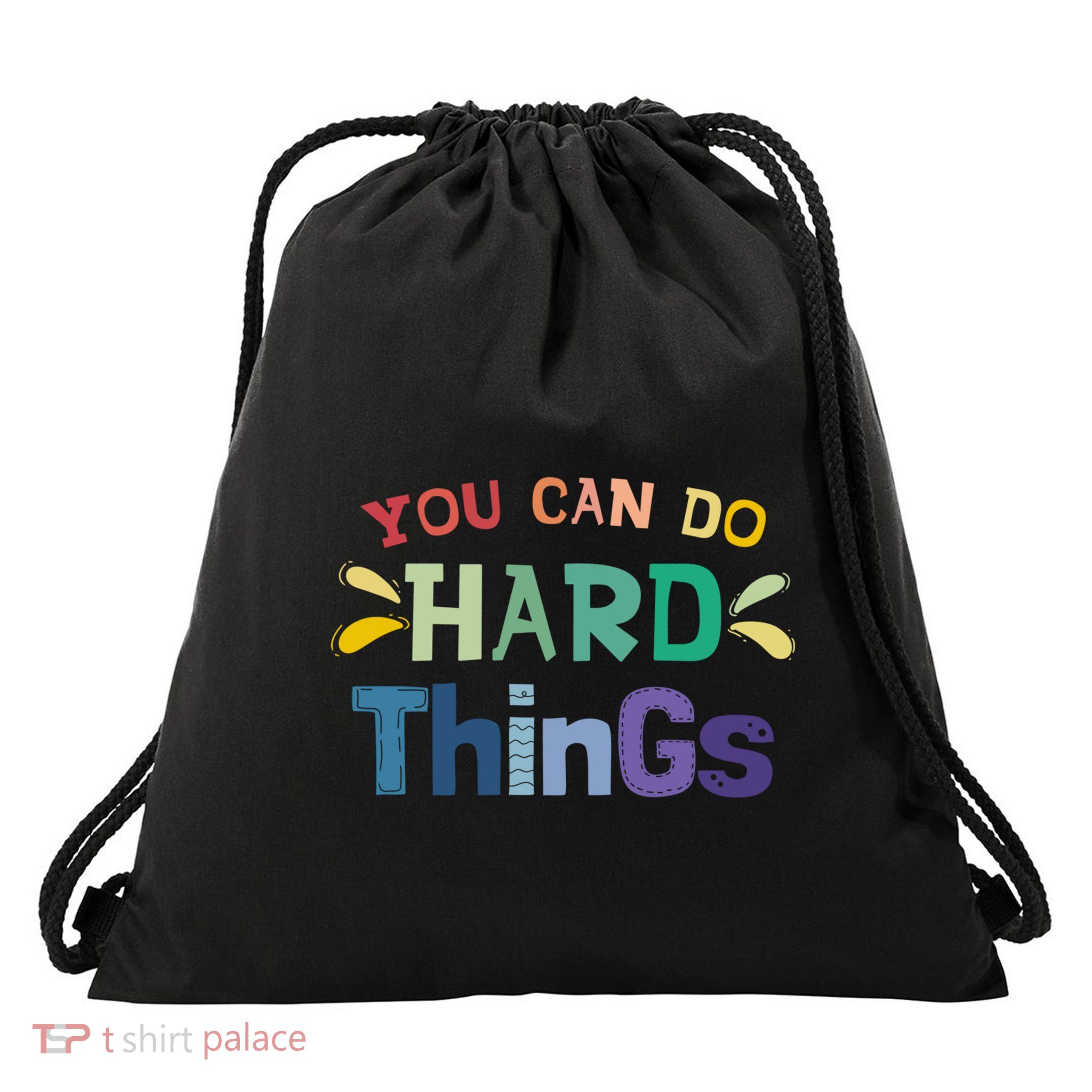 You Can Do Hard Things Inspirational Quote Motivation Gift Drawstring Bag