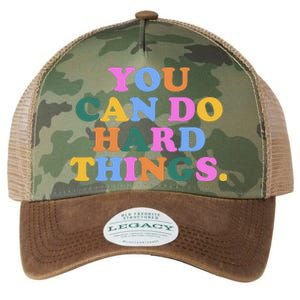 You Can Do Hard Things Motivational Colorful Quote Legacy Tie Dye Trucker Hat