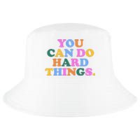 You Can Do Hard Things Motivational Colorful Quote Cool Comfort Performance Bucket Hat