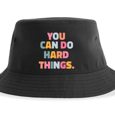 You Can Do Hard Things Sustainable Bucket Hat