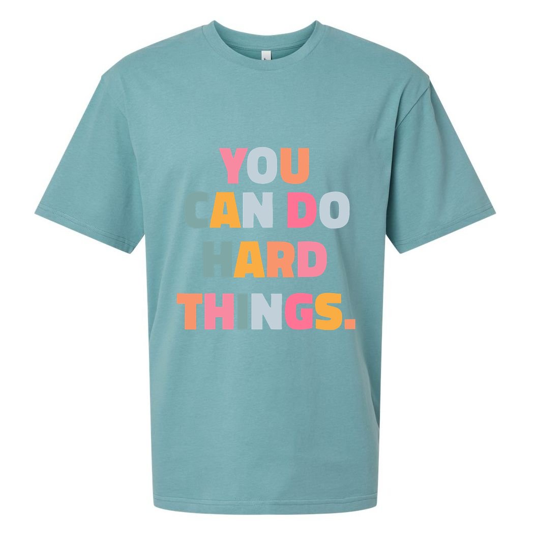 You Can Do Hard Things Sueded Cloud Jersey T-Shirt