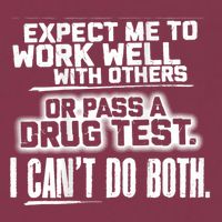 You Can Either Expect Me To Work Well With Others Or Pass A Drug Test. I CanT D 16oz Travel Tumbler