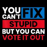 You Cant Fix Stupid But You Can Vote It Out Anti Biden Usa 16 in Basic Backpack