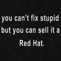 You CanT Fix Stupid But You Can Sell It A Red Hat Funny Ladies PosiCharge Tri-Blend Wicking Tank