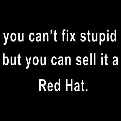 You CanT Fix Stupid But You Can Sell It A Red Hat Funny T-Shirt