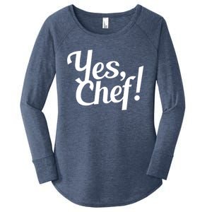 Yes Chef! Funny Novelty Cute Gift Women's Perfect Tri Tunic Long Sleeve Shirt