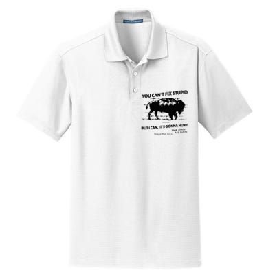 You Can’T Fix Stupid But I Can ItS Gonna Hurt Dry Zone Grid Polo