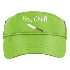 Yes Chef Funny Culinary Kitchen Cook Cooking Foodie Adult Drive Performance Visor