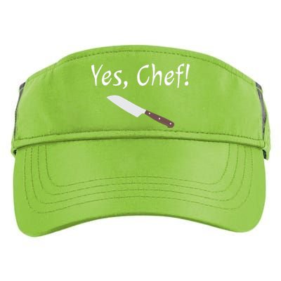 Yes Chef Funny Culinary Kitchen Cook Cooking Foodie Adult Drive Performance Visor