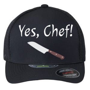 Yes Chef Funny Culinary Kitchen Cook Cooking Foodie Flexfit Unipanel Trucker Cap