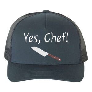 Yes Chef Funny Culinary Kitchen Cook Cooking Foodie Yupoong Adult 5-Panel Trucker Hat