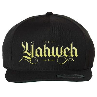 Yahweh Christian Faith Wool Snapback Cap