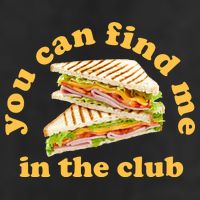 You Can Find Me In The Club Funny Sandwich Adult Drive Performance Visor