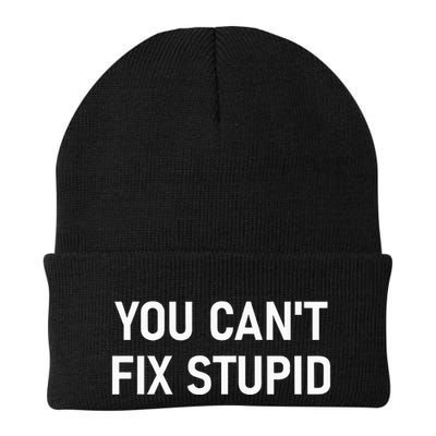 You CanT Fix Stupid Funny Sarcastic Jokes Family Beanie