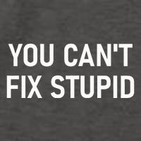You CanT Fix Stupid Funny Sarcastic Jokes Family Vector Backpack