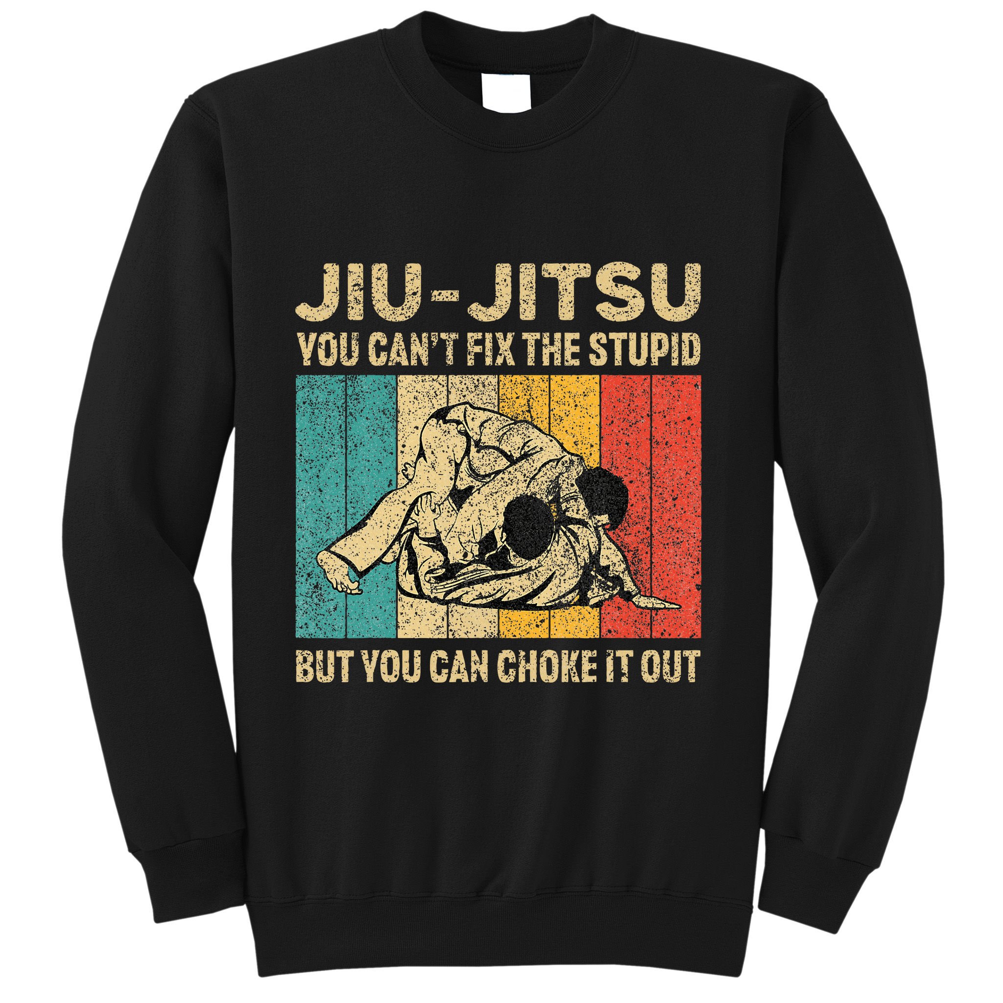 You Can't Fix The Stupid Fun Vintage Jiu Jitsu Sweatshirt