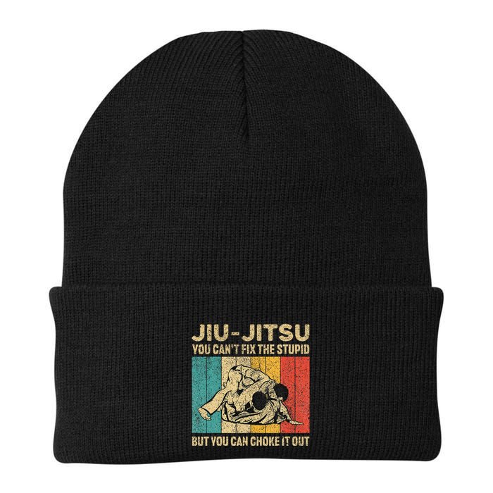 You Can't Fix The Stupid Fun Vintage Jiu Jitsu Beanie