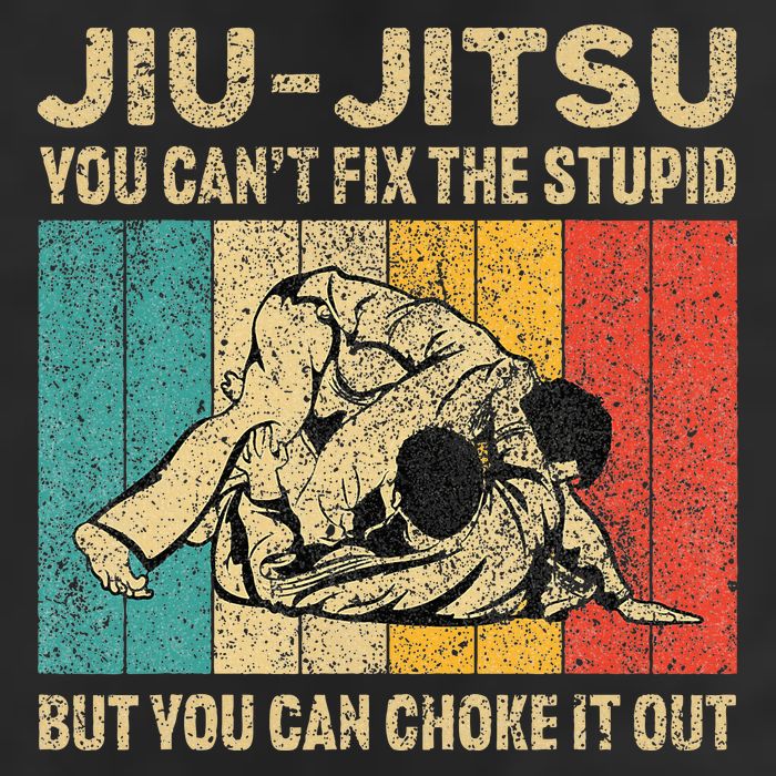 You Can't Fix The Stupid Fun Vintage Jiu Jitsu Golf Towel