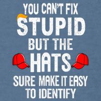 You CanT Fix Stupid But The Hats Sure Make It Easy Garment-Dyed Sweatshirt