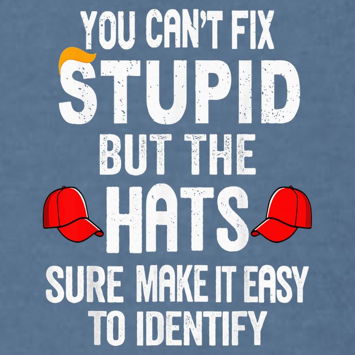 You CanT Fix Stupid But The Hats Sure Make It Easy Garment-Dyed Sweatshirt