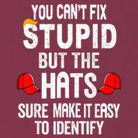 You CanT Fix Stupid But The Hats Sure Make It Easy 16oz Travel Tumbler