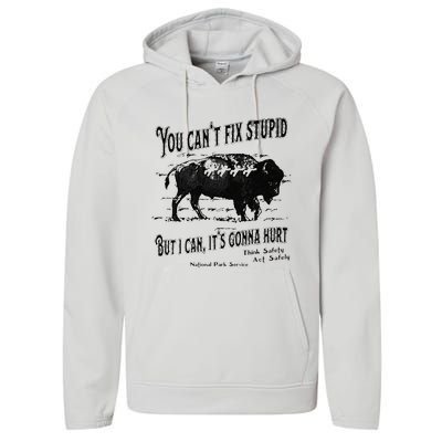 You Can’t Fix Stupid But I Can Its Gonna Hurt Performance Fleece Hoodie