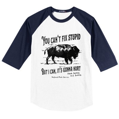 You Can’t Fix Stupid But I Can Its Gonna Hurt Baseball Sleeve Shirt