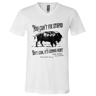 You Can’t Fix Stupid But I Can Its Gonna Hurt V-Neck T-Shirt