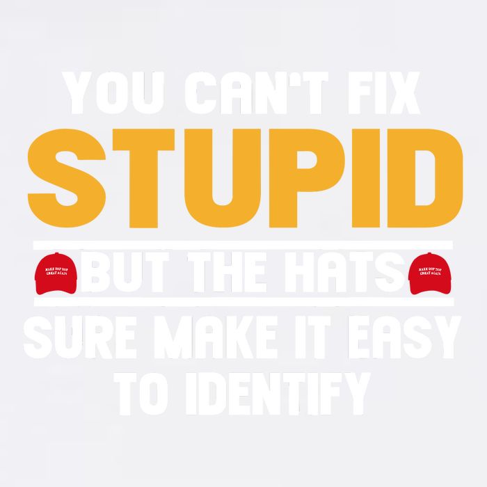You CanT Fix Stupid But The Hats Sure Make It Easy Garment-Dyed Sweatshirt