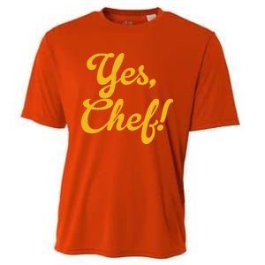 Yes Chef! Funny Novelty Cool Gift Cooling Performance Crew T-Shirt