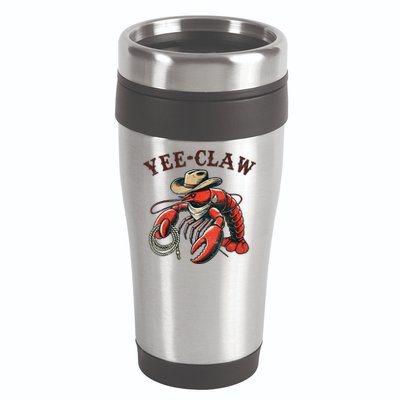 Yee Claw! Funny Crawfish Cajun Sea Festival 16oz Travel Tumbler