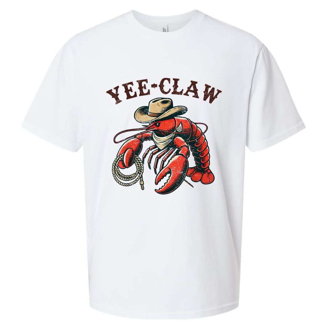 Yee Claw! Funny Crawfish Cajun Sea Festival Sueded Cloud Jersey T-Shirt