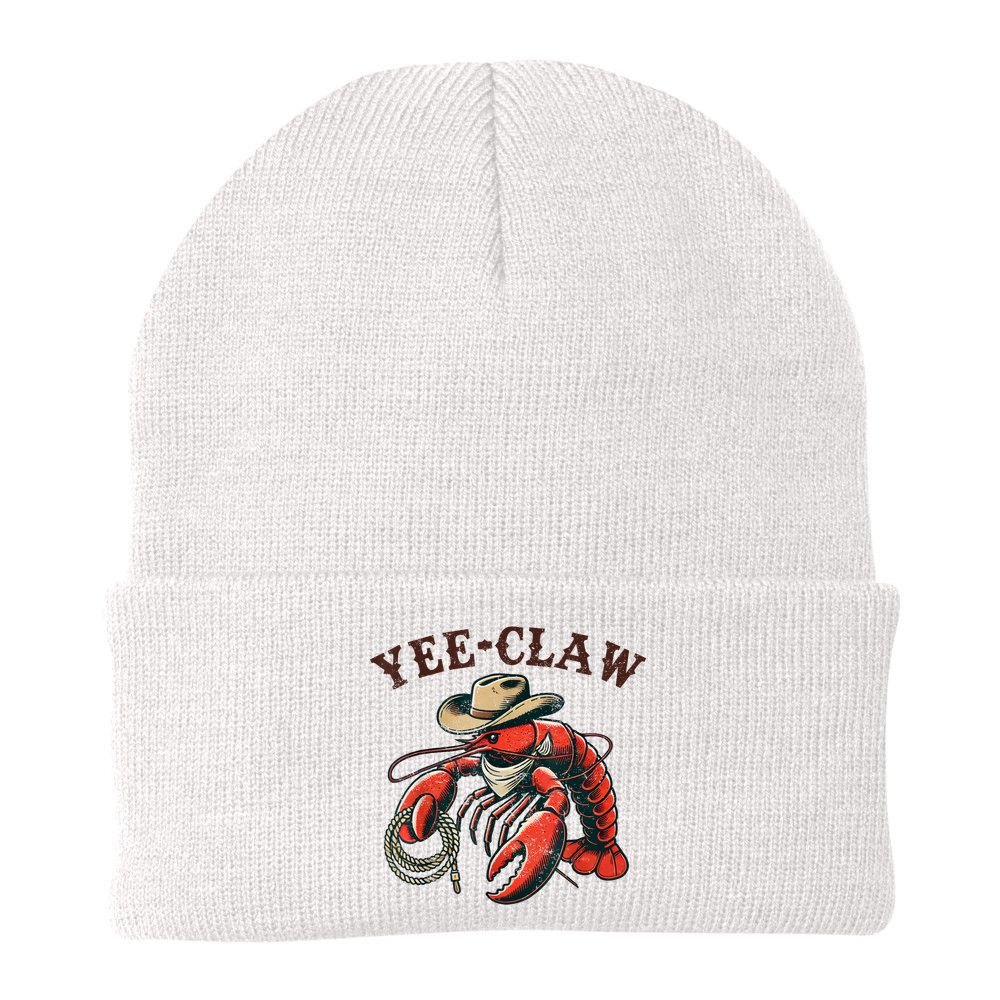 Yee Claw! Funny Crawfish Cajun Sea Festival Beanie