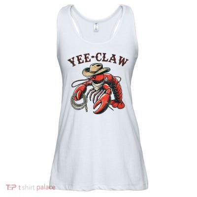 Yee Claw! Funny Crawfish Cajun Sea Festival Ladies Essential Flowy Tank