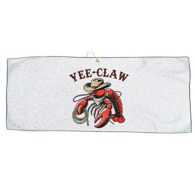 Yee Claw! Funny Crawfish Cajun Sea Festival Large Microfiber Waffle Golf Towel