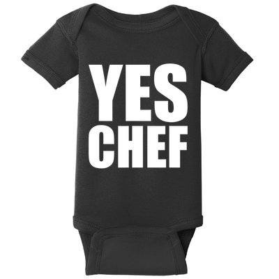 Yes Chef Funny Chef Funny Cook Saying Kitchen Cooking Baby Bodysuit
