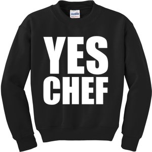 Yes Chef Funny Chef Funny Cook Saying Kitchen Cooking Kids Sweatshirt