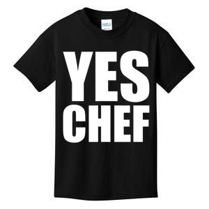 Yes Chef Funny Chef Funny Cook Saying Kitchen Cooking Kids T-Shirt