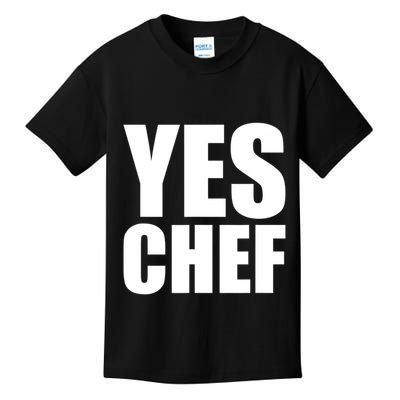 Yes Chef Funny Chef Funny Cook Saying Kitchen Cooking Kids T-Shirt