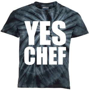 Yes Chef Funny Chef Funny Cook Saying Kitchen Cooking Kids Tie-Dye T-Shirt