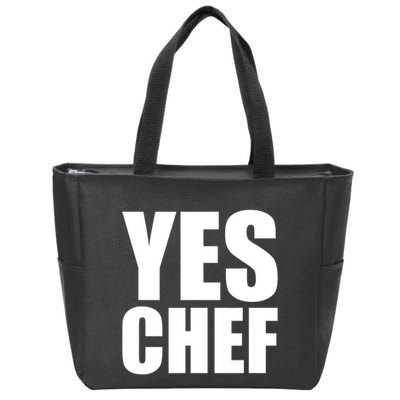Yes Chef Funny Chef Funny Cook Saying Kitchen Cooking Zip Tote Bag