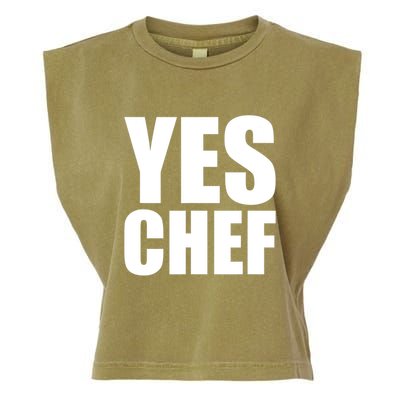Yes Chef Funny Chef Funny Cook Saying Kitchen Cooking Garment-Dyed Women's Muscle Tee