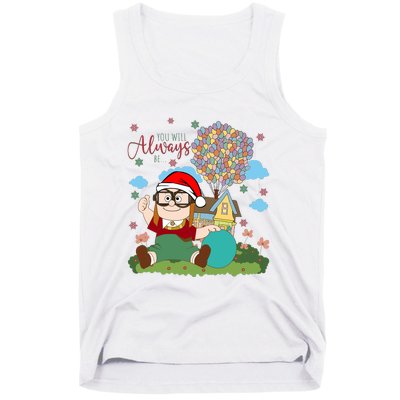 Young Carl Fredricksen You Will Alway Be Couple Christmas Tank Top