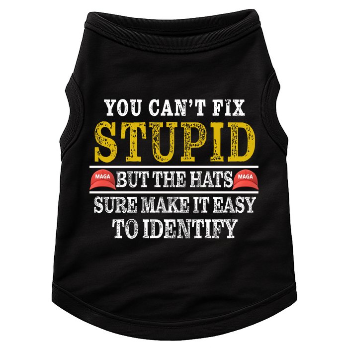 You Can't Fix Stupid But The Hats Sure Make It Easy To Identify Funny Doggie Tank
