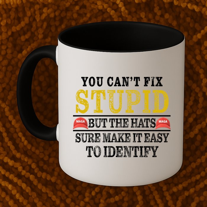 You Can't Fix Stupid But The Hats Sure Make It Easy To Identify Funny Mug